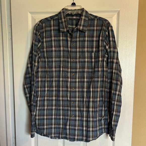 G.H. Bass & Co men’s blue long sleeve button down shirt size large - Picture 1 of 8
